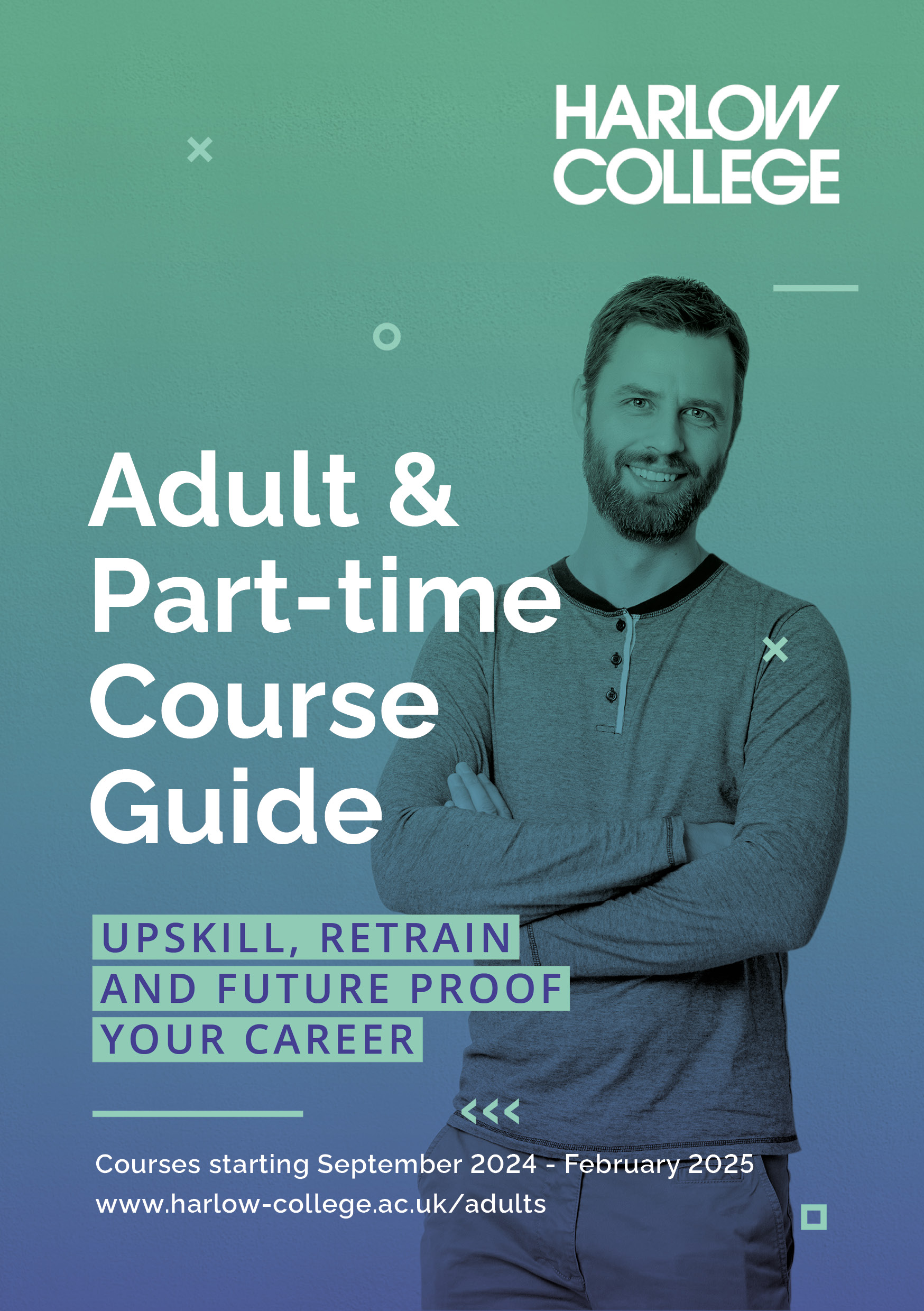 Adult course guide September February 2025 front cover